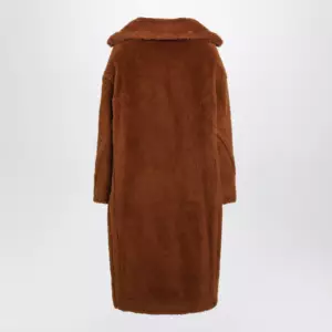 Max Mara Teddy Bear Icon coat in brown alpaca and wool