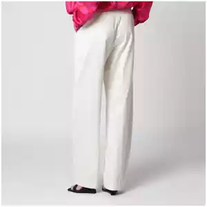 TheLatest Cream cotton palazzo trousers