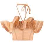 Elisabetta Franchi Maxi Ruffles Top