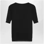 LEMAIRE Midnight blue trompe-l'oeil top in viscose and silk
