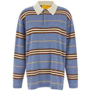 Guest In Residence Striped Rugby Polo Shirt