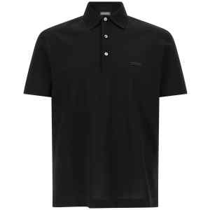 Zegna Piqué Cotton Polo Shirt