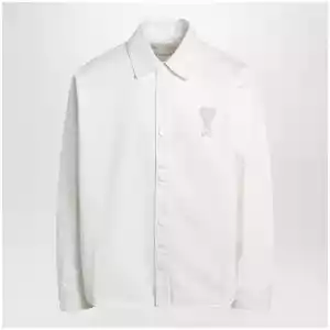 Cream Ami de Coeur shirt by Ami Paris