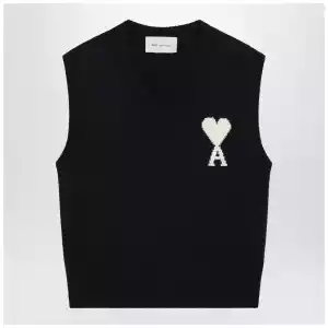 Ami Paris Ami De Coeur ink-colour vest