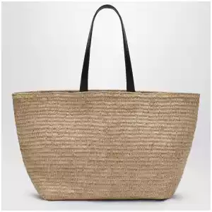 Ami Paris Ami de Coeur tote bag in raffia