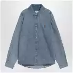 Ami Paris Blue denim Ami De Coeur shirt