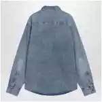 Ami Paris Blue denim Ami De Coeur shirt