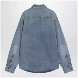 Ami Paris Blue denim Ami De Coeur shirt