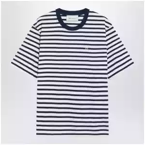 Blue/white striped Ami de Coeur T-shirt by Ami Paris