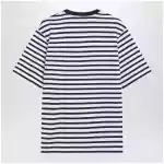 Blue/white striped Ami de Coeur T-shirt by Ami Paris