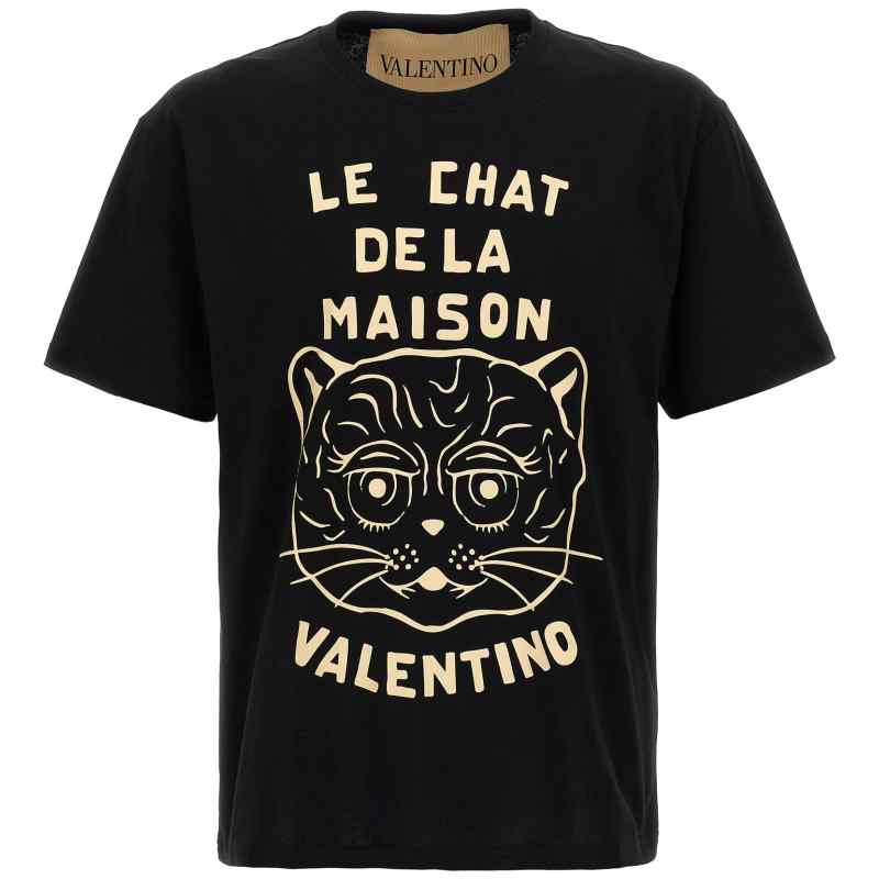 V3MG16PB329RA_01_M_2025-05-09T07-30-34.393Z-3 Valentino Garavani Le Chat De La Maison T-shirt
