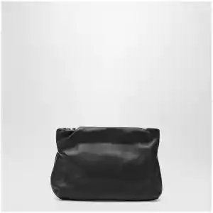 The Row 90's calf leather bag in black