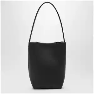 The Row Small Park Tote in grained calfskin leather, blue