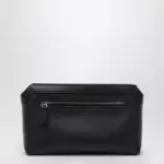 The Row Black leather clutch bag