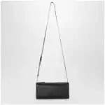 The Row 90's leather shoulder bag in black lambskin
