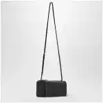 The Row 90's leather shoulder bag in black lambskin