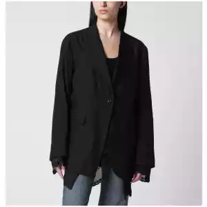 Our Legacy Reversible Drip blazer in soot black Techflax