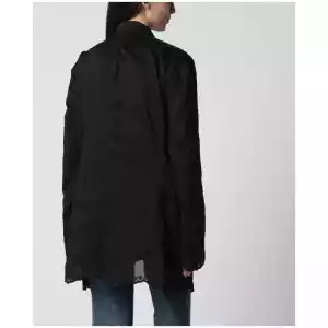 Our Legacy Reversible Drip blazer in soot black Techflax