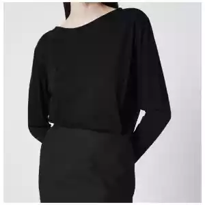 Our Legacy Twisted jersey dress in Void Black Clean