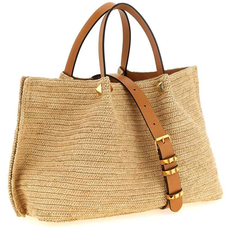 Shopping Valentino Garavani Medium Raffia
