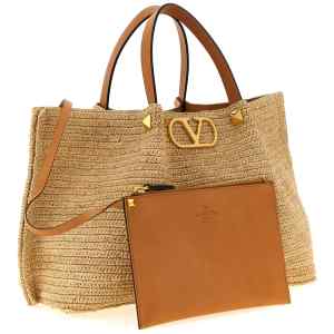 Shopping Valentino Garavani Medium Raffia