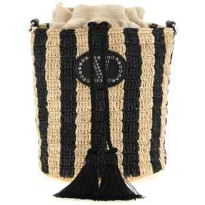Valentino Garavani Raffia Small Bucket Bag