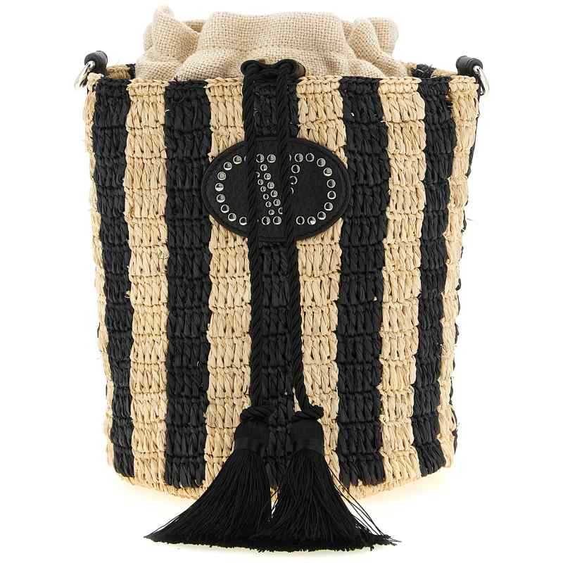 Valentino Garavani Raffia Small Bucket Bag