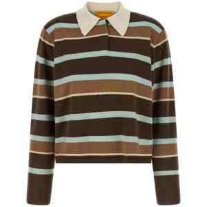 Guest In Residence Cropped Stripe Rugby Sweater