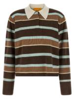 Guest In Residence Cropped Stripe Rugby Sweater