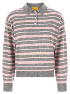 Guest In Residence Clloegiate Stripe Polo Sweater