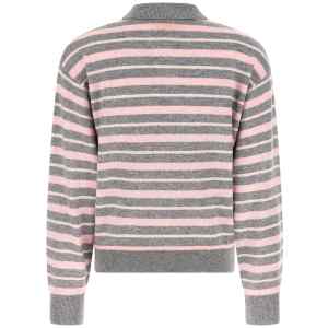 Guest In Residence Clloegiate Stripe Polo Sweater
