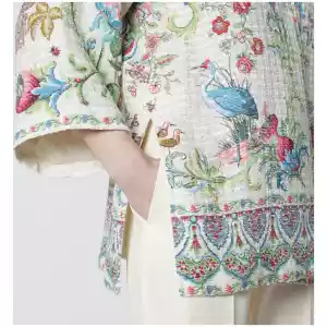 ETRO Kesa in cotton-blend mat fabric