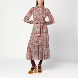 ETRO Long dress with Paisley print