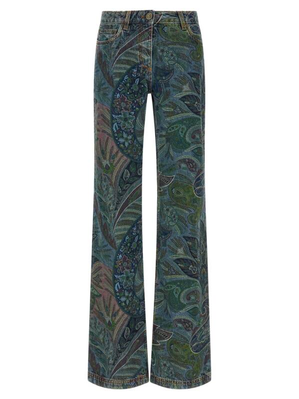 Etro Floral Print Jeans