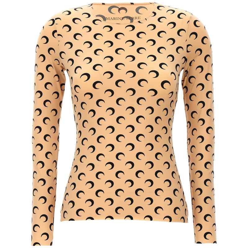 Marine Serre Moon Printed Jersey Top