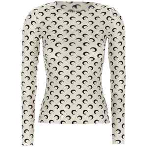 Marine Serre Moon Printed Jersey Second Skin T-shirt
