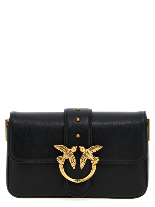 Pinko Mini Love Slouchy Shoulder Bag