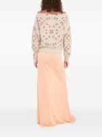 Alanui Bandana jacquard cashmere and wool cardigan