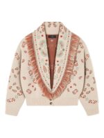 Alanui Bandana jacquard cashmere and wool cardigan
