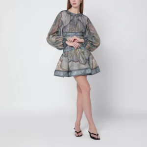 ZIMMERMANN Wanderlust tapestry-print mini dress
