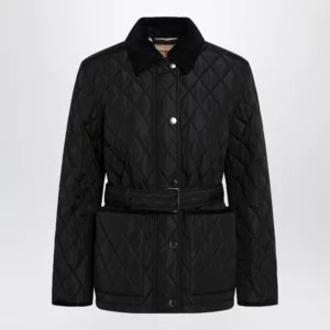 Burberry Black quilted nylon jacket