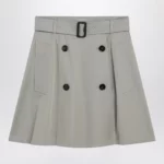 Burberry Beige trench mini skirt in gabardine