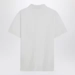 Burberry White cotton polo shirt