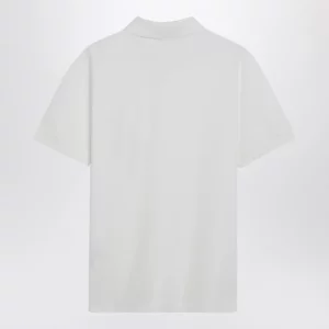 Burberry White cotton polo shirt