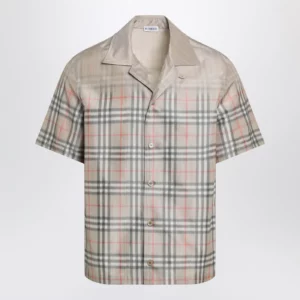 Burberry Beige shirt with shaded Check pattern