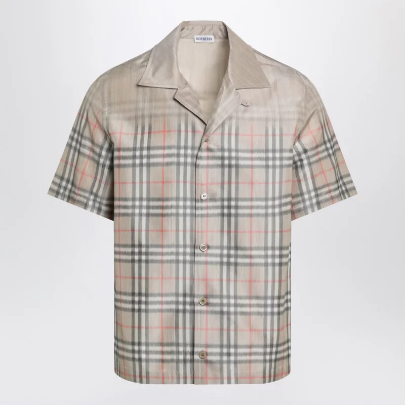 Burberry Beige shirt with shaded Check pattern