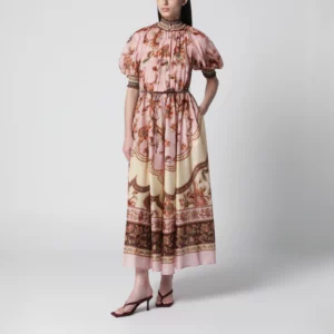 ZIMMERMANN Purple Aster puff-sleeve maxi dress