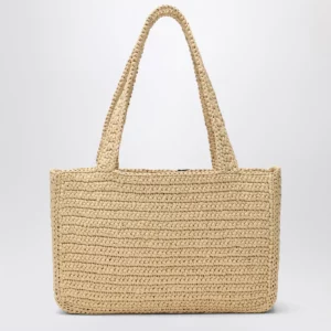 Valentino Garavani Viva Superstar Crochet medium natural/black bag
