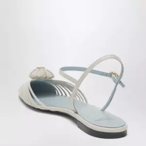 Valentino Garavani Coeur Royal sandals in ivory