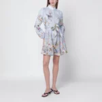 ZIMMERMANN Rebellion blue Aviary mini dress